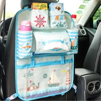 

Cute Cartoon Lion Car Organizer Seat Back Storage Bag Hanging Stowing Tidying Baby Kids Travel Universal Auto Multi-pocket Bag
