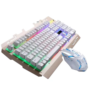 

Keyboard Mouse LED Ergonomic Gaming Mechanical Backlit Wired Keyboard Mouse Sets Gamer for PC Computer with backlight keyboard