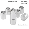 Aluminum Alloy Pill Case Medicine Tablet Dispenser Organizer Pill Box Outdoor Mini Storage Container Convenient with Keychain ► Photo 3/6