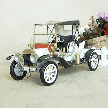 

Classic Car Model Figurines Metal Home Decoration Accessories 28*13*15cm Miniature Figurines Desk Accessories Decoration Maison