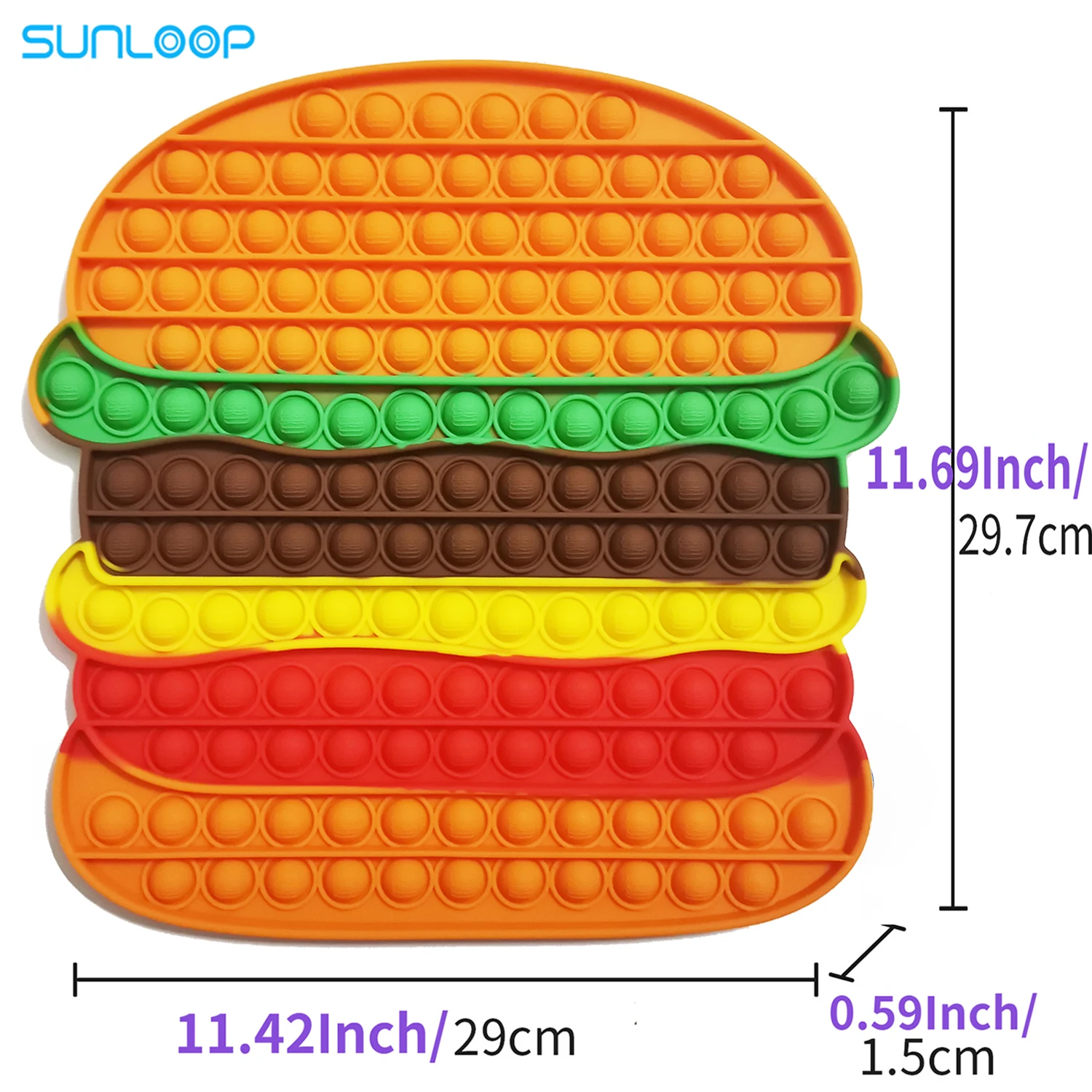 Hamburger 30x29 cm