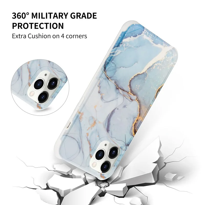 Цветной градиентный мраморный чехол для телефона iPhone 12 Mini 11 Pro Max XR XS X SE 2020 7 8 Plus