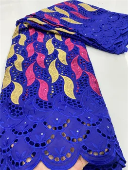 

NIAI 2020 New African BAZIN Riche Getzner Lace Fabric With Diamond Embroidery african Punch Cotton For Dress Sewing XY3530B-7