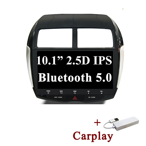 with carplay YAZH 10," ips дисплей Android 9,0 Автомобильный gps плеер Navi для peugeot 4008 2012 с 2G+ 3 2G 8 ядерный стерео Мультимедиа без DVD головки - Цвет: with carplay