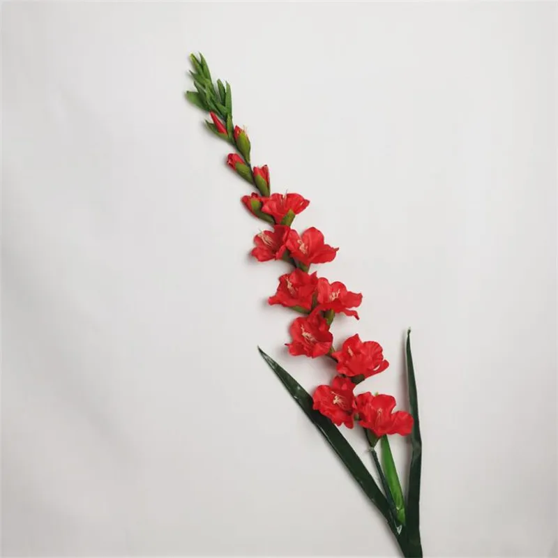 pçs falso longa haste calamus simulação primavera gladiolus para casa casamento flores artificiais decorativas