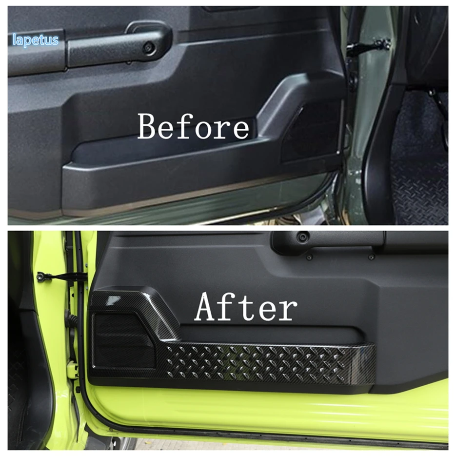 

Lapetus Interior Refit Kit Inner Door Protection Strip Cover Trim For Suzuki Jimny 2019 2020 Red / Matte / Carbon Fiber Look