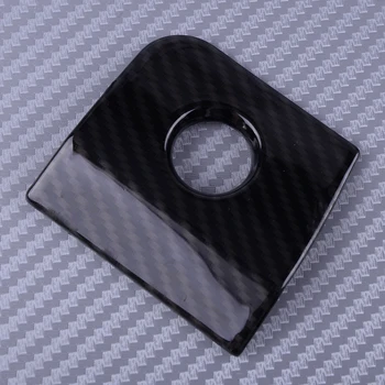

DWCX Carbon Fiber Style Armrest Storage Box Switch Button Glover Frame Cover Trim Black ABS Fit for Ford Mustang 2015 2016 2017
