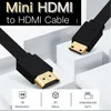 Плоский высокоскоростной мини-Кабель HDMI-HDMI 1 м 1,5 м 2 м 3 м 5 м 4K 3D 1080P для камеры монитора проектора ноутбука ТВ мини-Кабель HDMI ► Фото 2/6