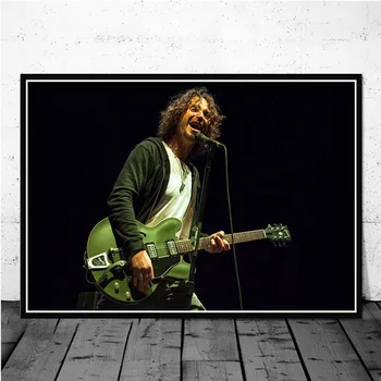 Vocal and Guitarist Chris Cornell Pictures Printed on Canvas 24