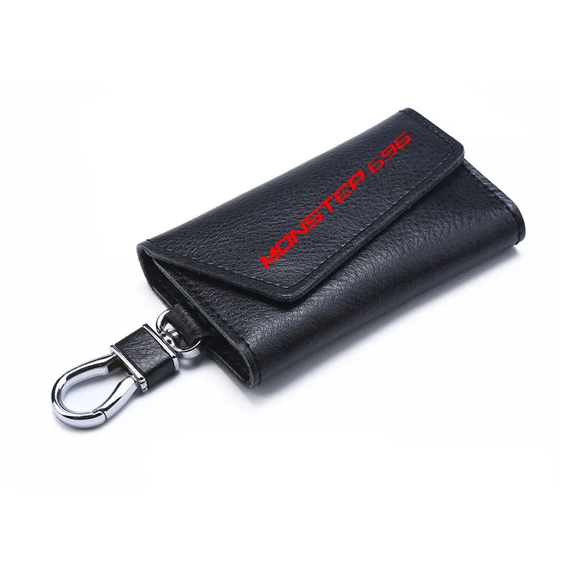 3D cowhide Key key case Holder Chain Collection Keychain for Ducati MONSTER 696 MONSTER696 Motorcycle Badge Keyring | Автомобили и