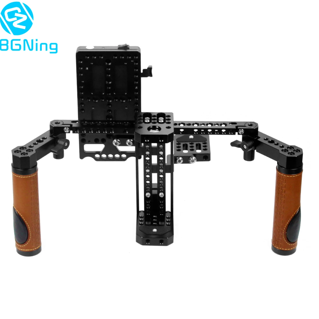 US $254.67 BGNing Universal Camera Director Monitor Cage Rig Kit 5 7 Inch LCD Display Mount Stand Support Dual Handle Grips Neck Strap