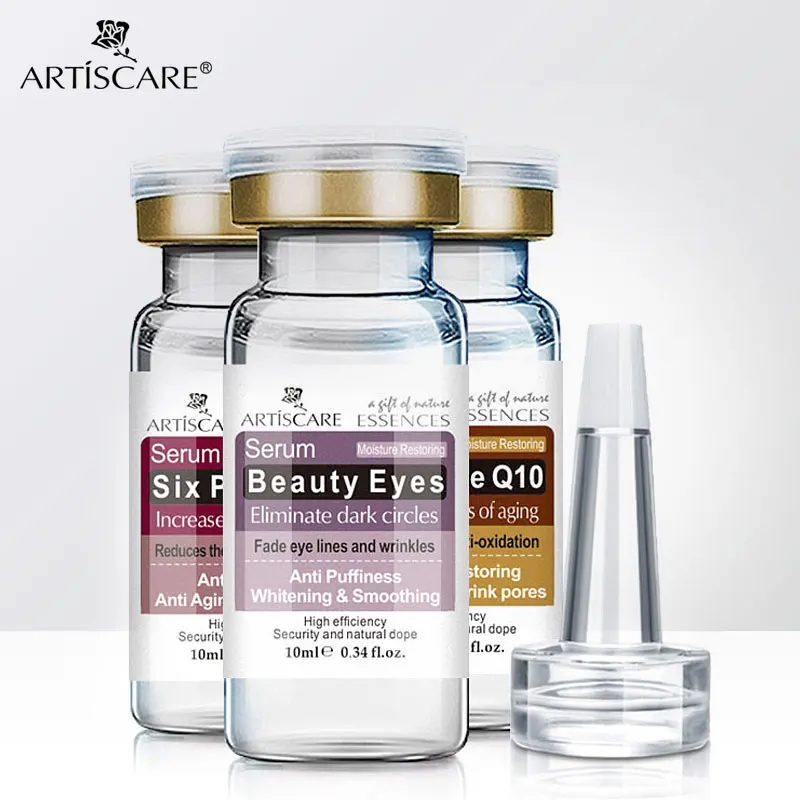 ARTISCARE Anti Aging & Beauty Eyes Serum SET Anti Dark Circles Wrinkles Removal Whitening Coenzyme Q10 Six Peptides cream 3Pcs