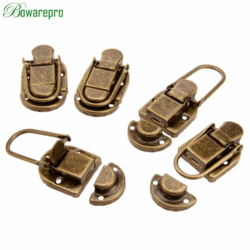 5pcs 60x34mm Antique Brass Drawer Latches Iron Latch Decorative Jewelry