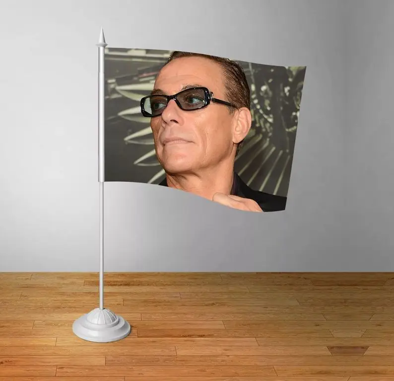Флажок настольный Jean-Claude Van Damme Жан-Клод Ван Дамм №3 |