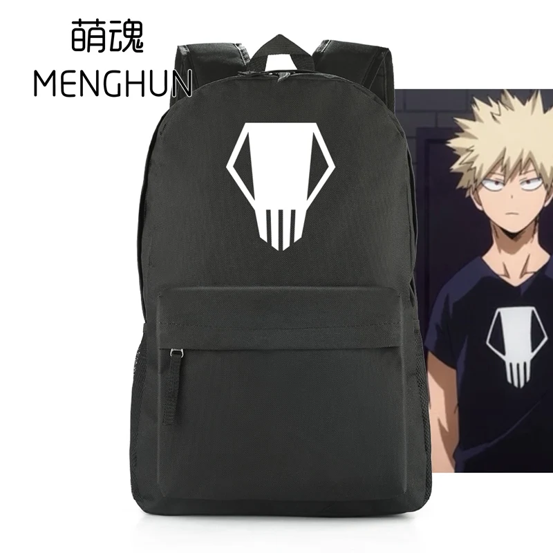 My Hero Academia Character Bakugou Katsuki Concept Black Nylon School Bag  Cheap School Bag Cartoon Backpack Anime Backpack - Backpacks - AliExpress
