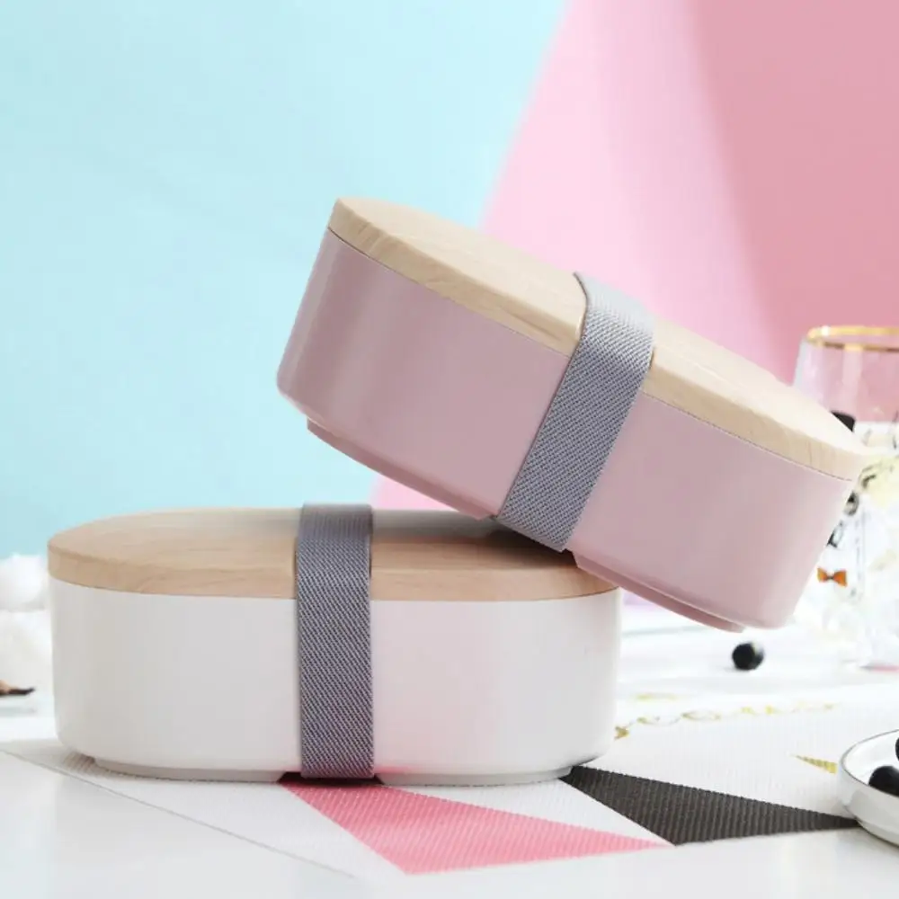 Овальный Ланч-бокс портативный Отсек Bento box суши-еда контейнер для студентов взрослых