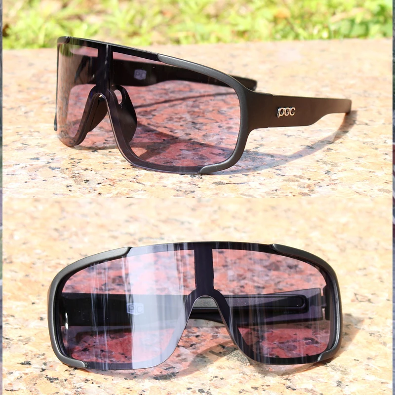 

POC Aspire Cycling Glasses Photochromic Outdoor Sports Sunglasses Men Women Mountain Road Bike Eyewears MTB Goggles 2 Lenses
