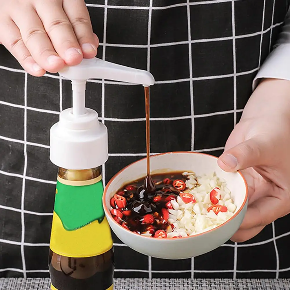 

Oyster Sauce Bottle Pump Nozzle Press Head Replace Essential Push-type Artifact Bottle Head Pressure Nozzle Kitchen Supplies