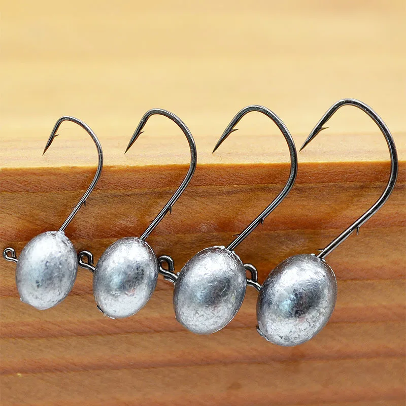 1 упаковка Jig Head свинцовые бронзовых морских рыболовных крючков 1.5g 2.5g 3.5g 5g