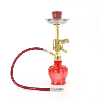 

Latest Creative Ak 47 Hookah Novelty Shisha Mini Portable Water Tobacco Smoking Hookah China Random Chicha