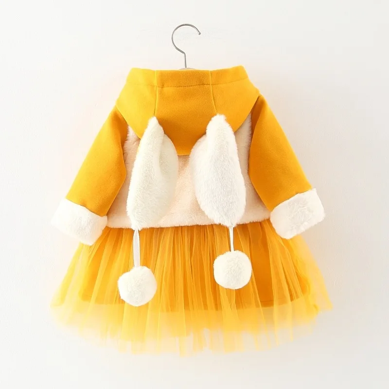 Г., осенне-зимняя одежда для маленьких девочек газовое бархатное платье с длинными рукавами Модный меховой жилет детская одежда из 2 предметов платье для малышей