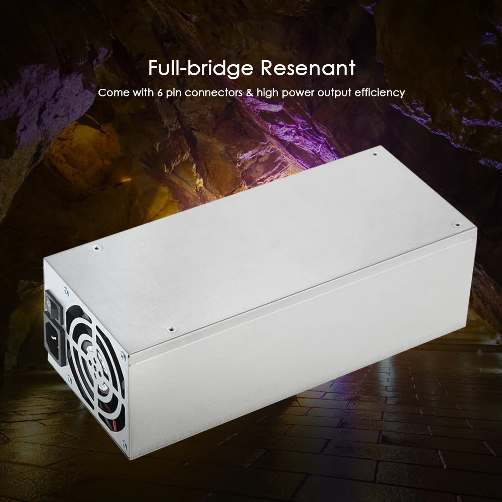 

2400W Switching Server Power Supply High Efficiency Professional Mining Machine Power Source for Ethereum S9 S7 L3 Rig Mining