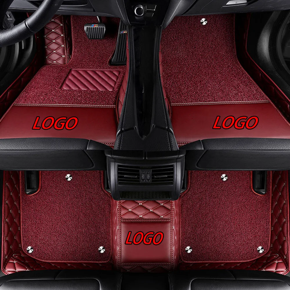 

Car floor mats with Logo/Brand Logo for Subaru Forester Legacy Outback Tribeca XV 5D car-styling heavy duty all weather carpet f