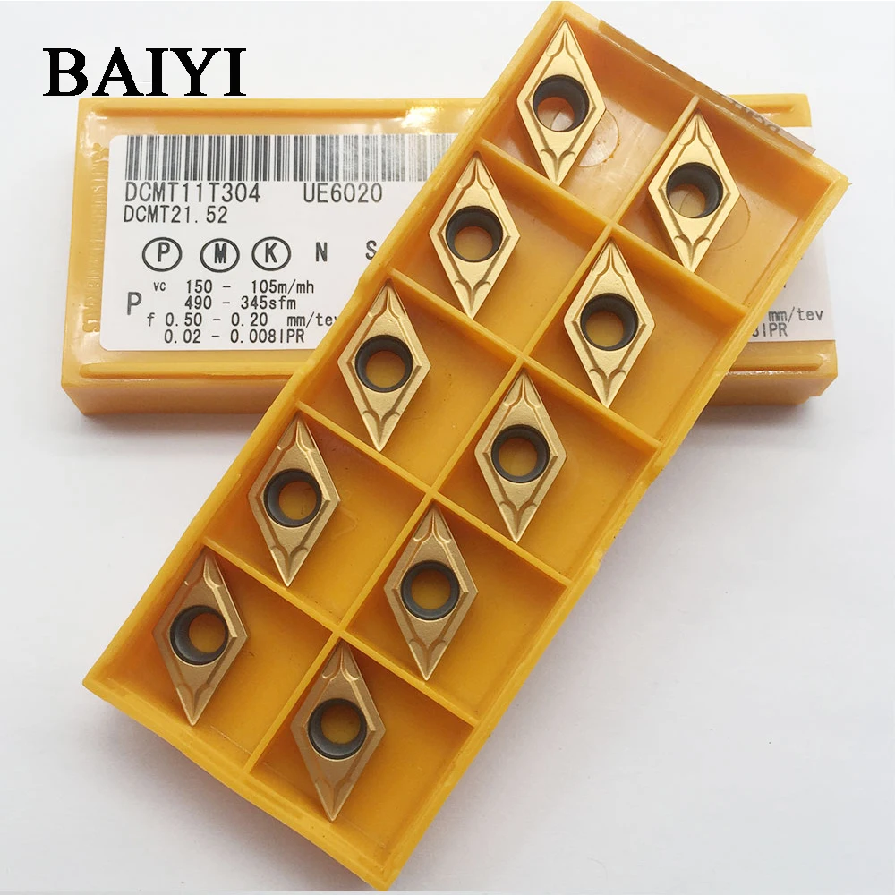 Твердосплавные пластины DCMT11T304 DCMT32.51 UE6020 токарные инструменты DCMT 11T304 для