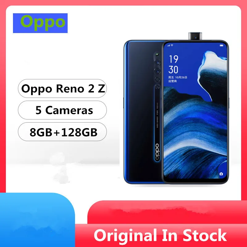 DHL Быстрая сотовый телефон Oppo Reno 2 Z Helio P90 6,5 дюймов 2340X1080 8 ГБ ОЗУ 3,0 Гб ПЗУ МП 5 камер VOOC отпечаток пальца