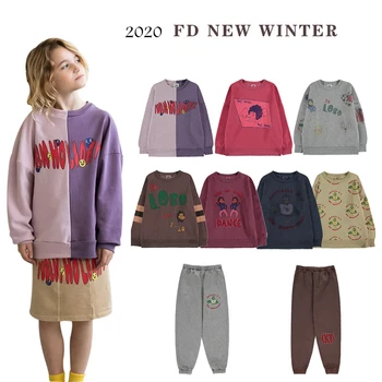 

Kids Velvet Sweaters 2020 New Winter FD Boys Girls Cartoon Warm Sweatshirts Baby Child Cotton Fashion Outwear Clothes Autumn