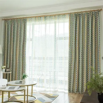 

2019 New European Style Design Curtain Fabrics For Window Balcony Living Room Drapes