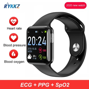 

V5 Smart Watch Men PPG ECG SPO2 Heart Rate Blood Pressure Monitor Sport Clock 1.3 inch HD Screen Waterproof Women Smartwatch