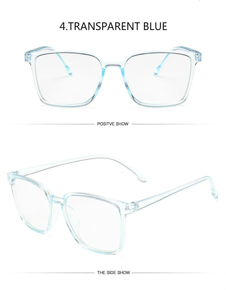 Акула парус Модные женские и мужские прозрачные компьютерные очки оправа анти-голубые лучи прозрачные линзы очки игровые очки