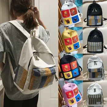 

Womens Backpack Canvas Bag Travel Backpack Camping Satchel Laptop Bag College SchoolBags Rucksack /BY