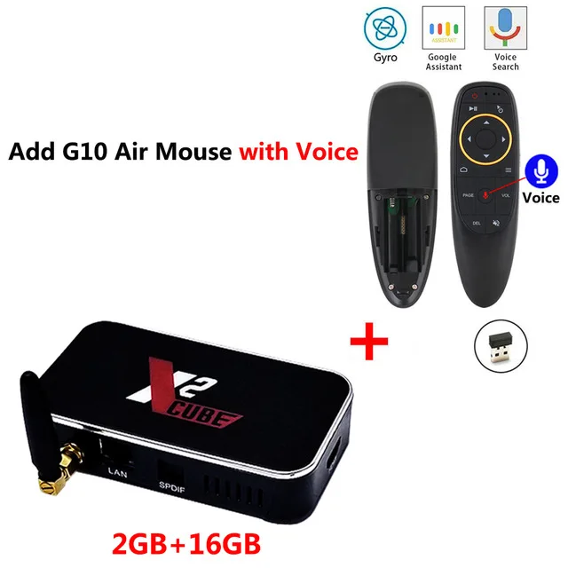 Оригинальная ТВ-приставка Ugoos X2 Cube X2 Pro Amlogic S905X2 Android 9,0 2G/16G 4G/32G 2,4G/5G WiFi 1000M Smart медиаплеер телеприставка - Цвет: X2 CUBE EN G10