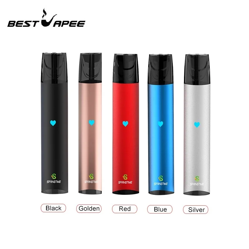 Billig Authentic Frühling SP2 Pod Verdampfer Kit 350mAh Batterie Mit 2ml Vape Patrone Flache Knopf kompatibel universal Relx Schoten