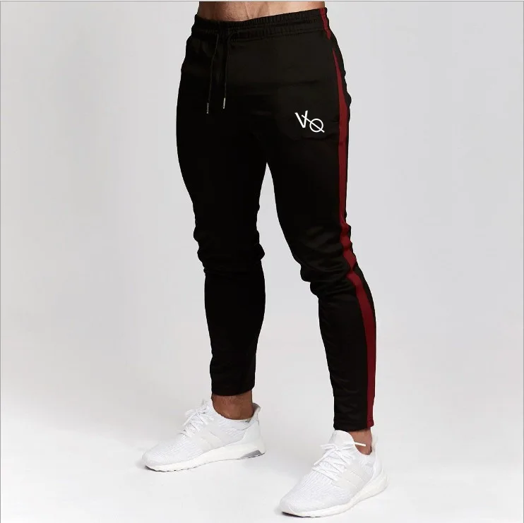 Стиль мышцы брат бандаж Брюки VQ Slim Fit Спорт бег спортивные штаны