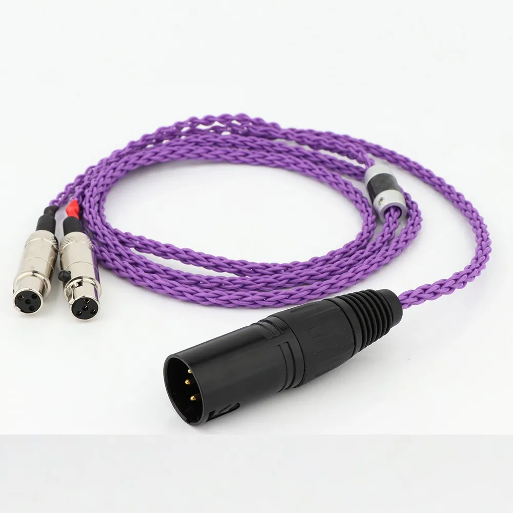 

XLR Balanced Earphone Headphone Upgrade Cable Silver Plated for Audeze LCD-3 LCD3 LCD-2 LCD2 LCD-4