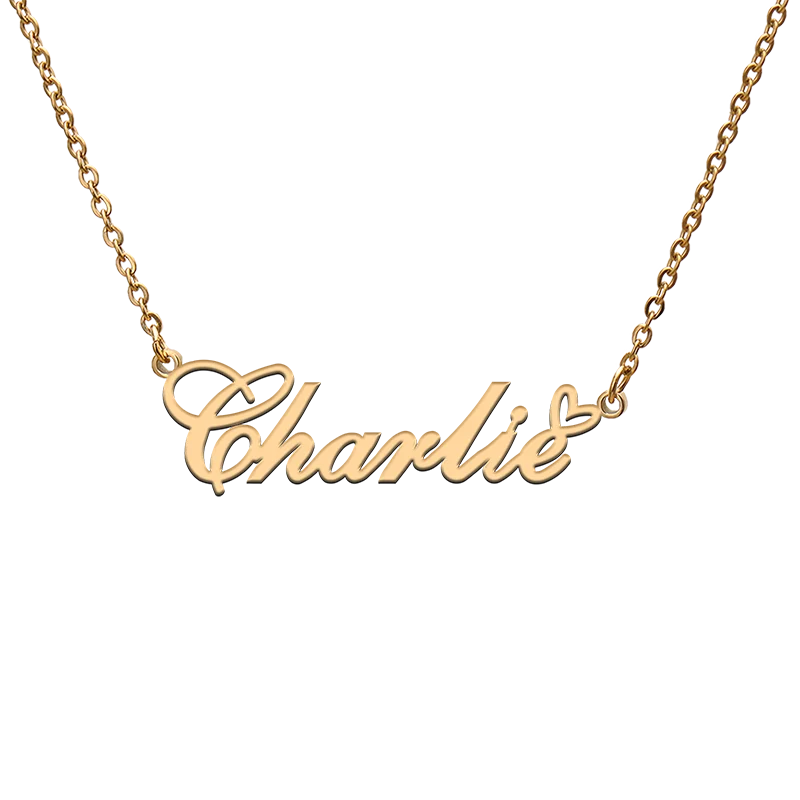 

Custom Personalized Name Necklaces for Charlie Best Friends Birthday Christmas Mother Days Jewelry Gifts