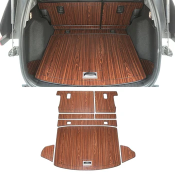 

for Honda CR-V 5th 2017-2020 Car Accessories Rear Trunk Mats Cargo Liner Set Synthetic Wood Tray Wooden Pad Boot Mat Carpets