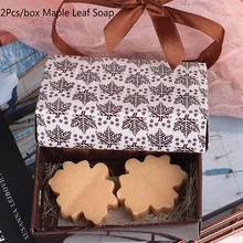 2 шт мыло для ванной, украшение для свадебной вечеринки, ручной работы, День Святого Валентина, подарок на свадьбу, креативный дизайн кленового листа