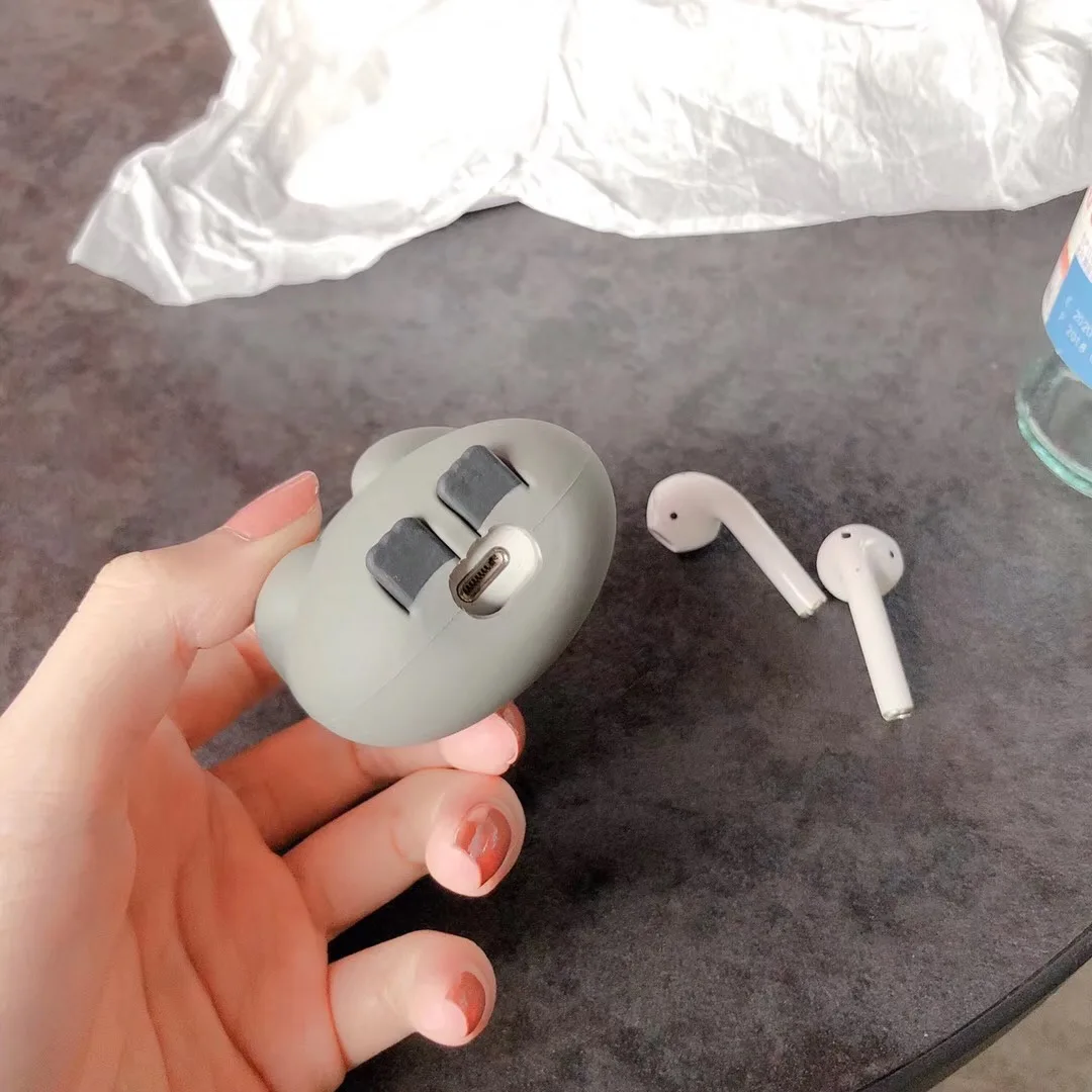 Модное милое детское покрывало пингвина, силиконовая сумка для Apple Airpods1 2, Bluetooth, беспроводная гарнитура, зарядная крышка, аксессуары