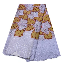 Горячая Распродажа, африканская швейцарская вуаль, кружевная ткань, красивое новое поступление, популярное открытое хлопковое кружево для платья