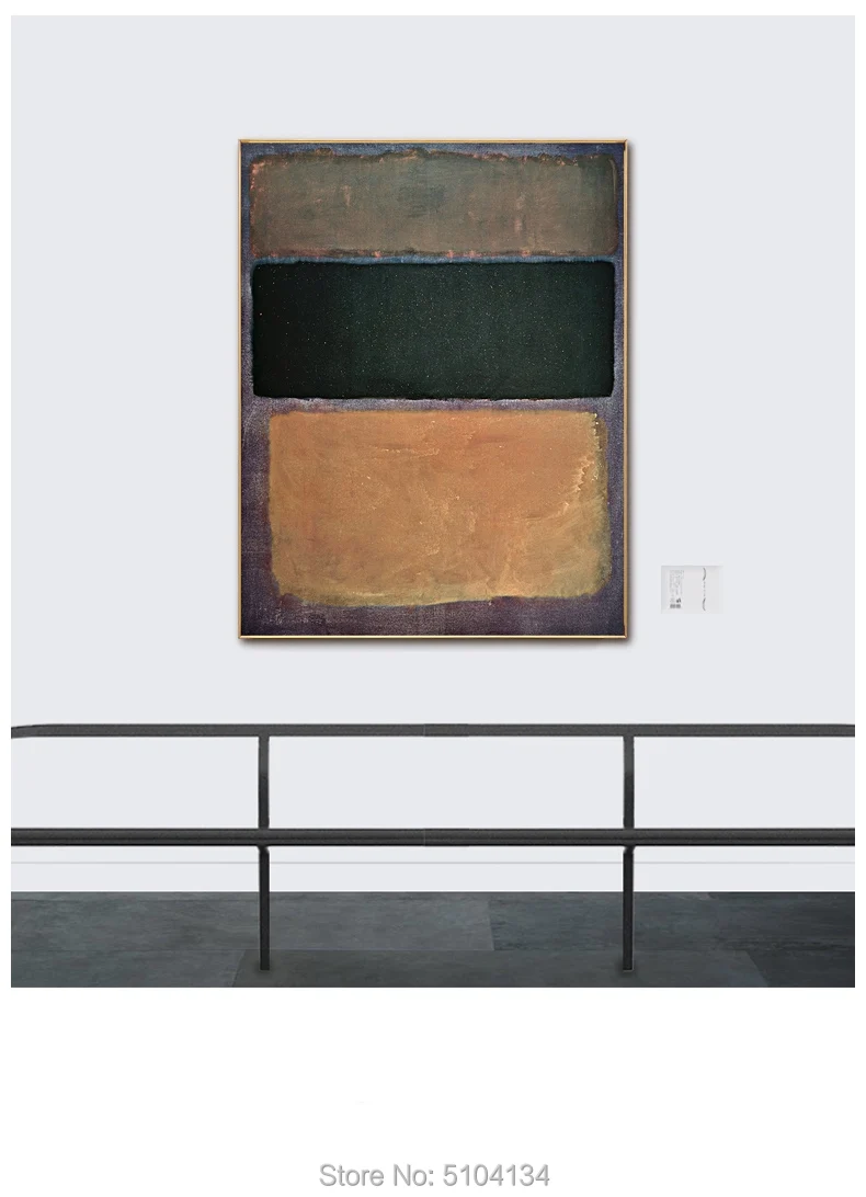 

Famous Hand Painted Oil Painting Mark Rothko Focus Color Block Modern Decor Wall Canvas Painting For Living Room Bedroom Aisle