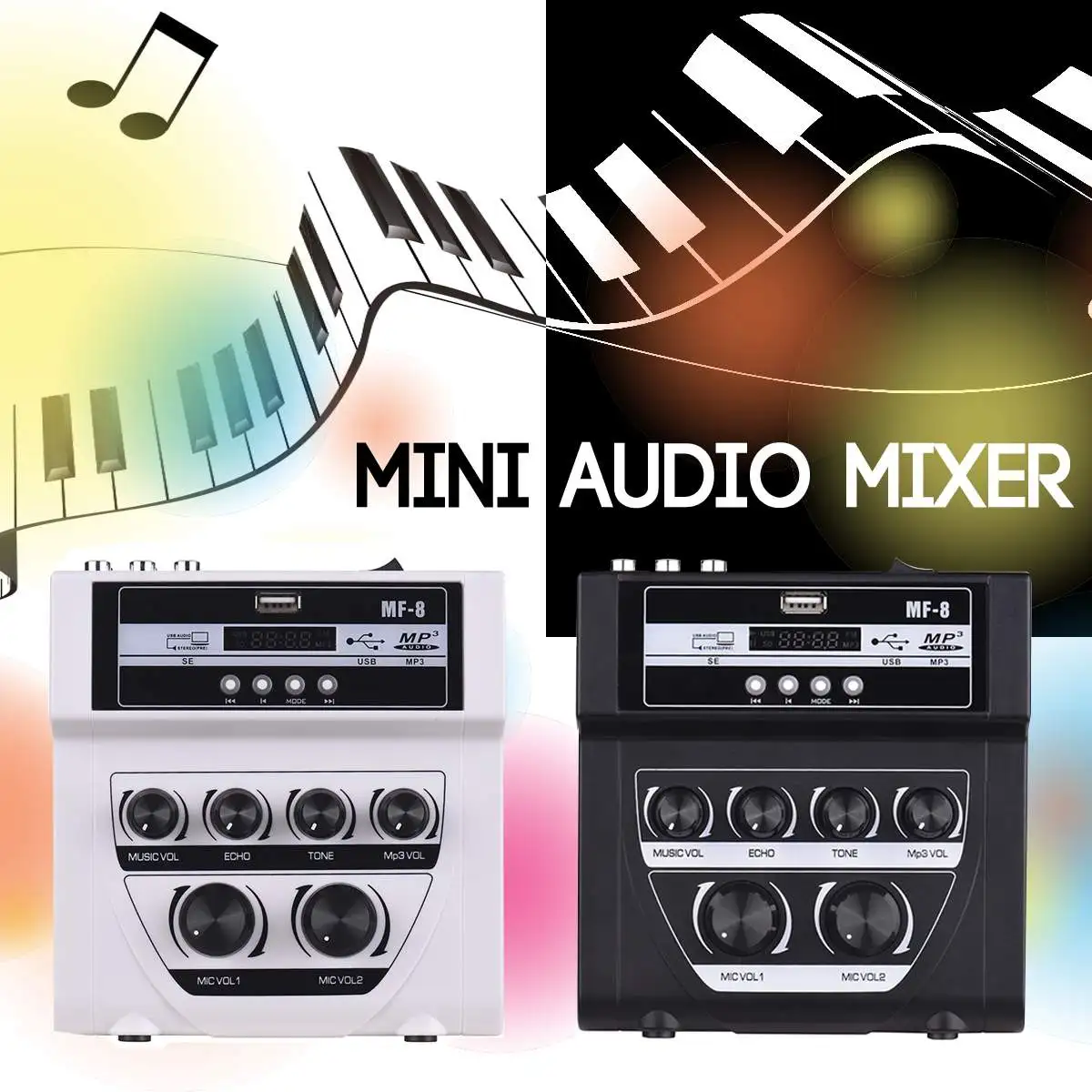 KINCO мини портативный аудио звуковой миксер микшерная консоль для DJ с Bluetooth U-Disk Forr