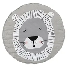 Детская игра ползающий коврик для новорожденных Хлопковое одеяло Круглый Пол ковры для Детская комната Декор