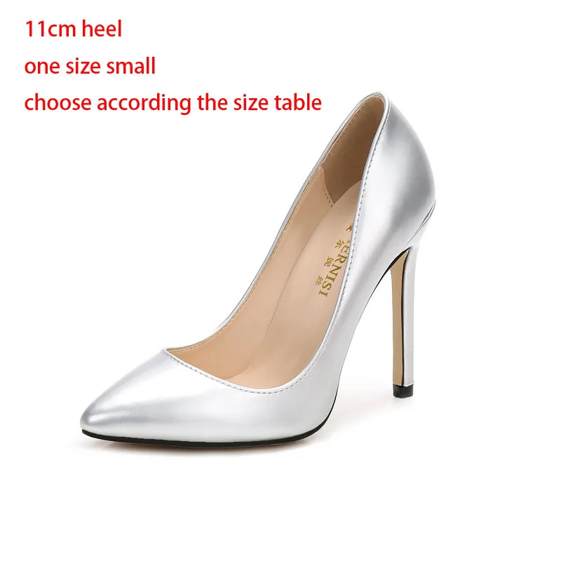 11cm silver LTARTA/женские пикантные туфли на очень высоком каблуке 16 см для ночных клубов размера плюс; туфли на высоком каблуке для подиума с Т-образным ремешком; красные пикантные Туфли на каблуке; WZ-A16 - Цвет: 11cm silver