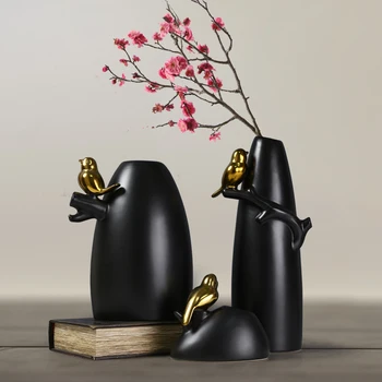 

Nordic Ins Creative Handmade Ceramic Vase Home Living Room Desktop Flower Arrangement Container Crafts Dried Flower Vase Decor