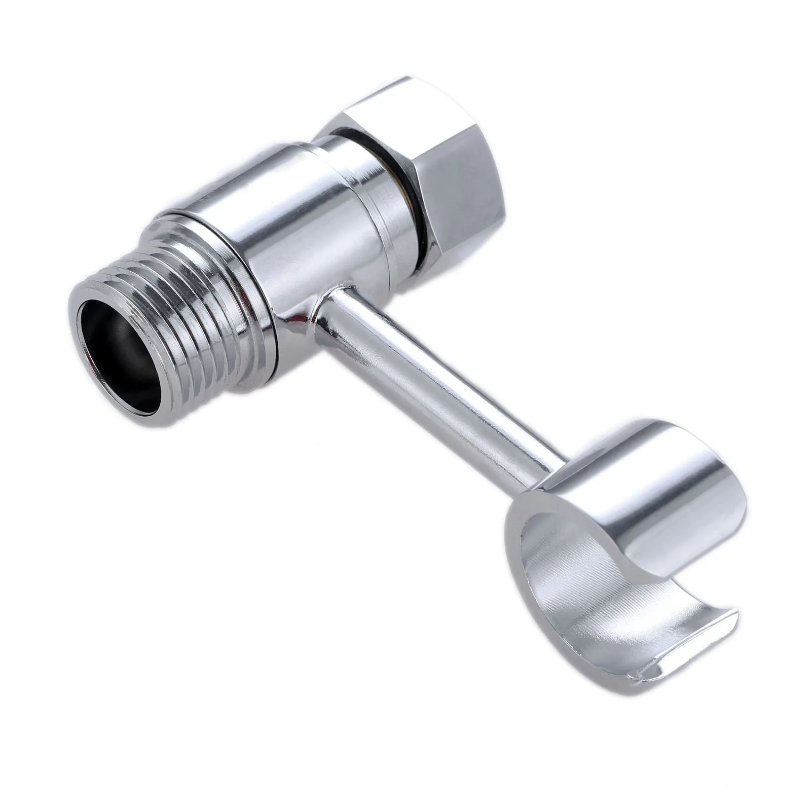 

360 Degrees Rotatable Shower Head Holder Shower Stand/Hand Bathroom Showerhead Support Exempt From Drilling 1/2 Inch Thread