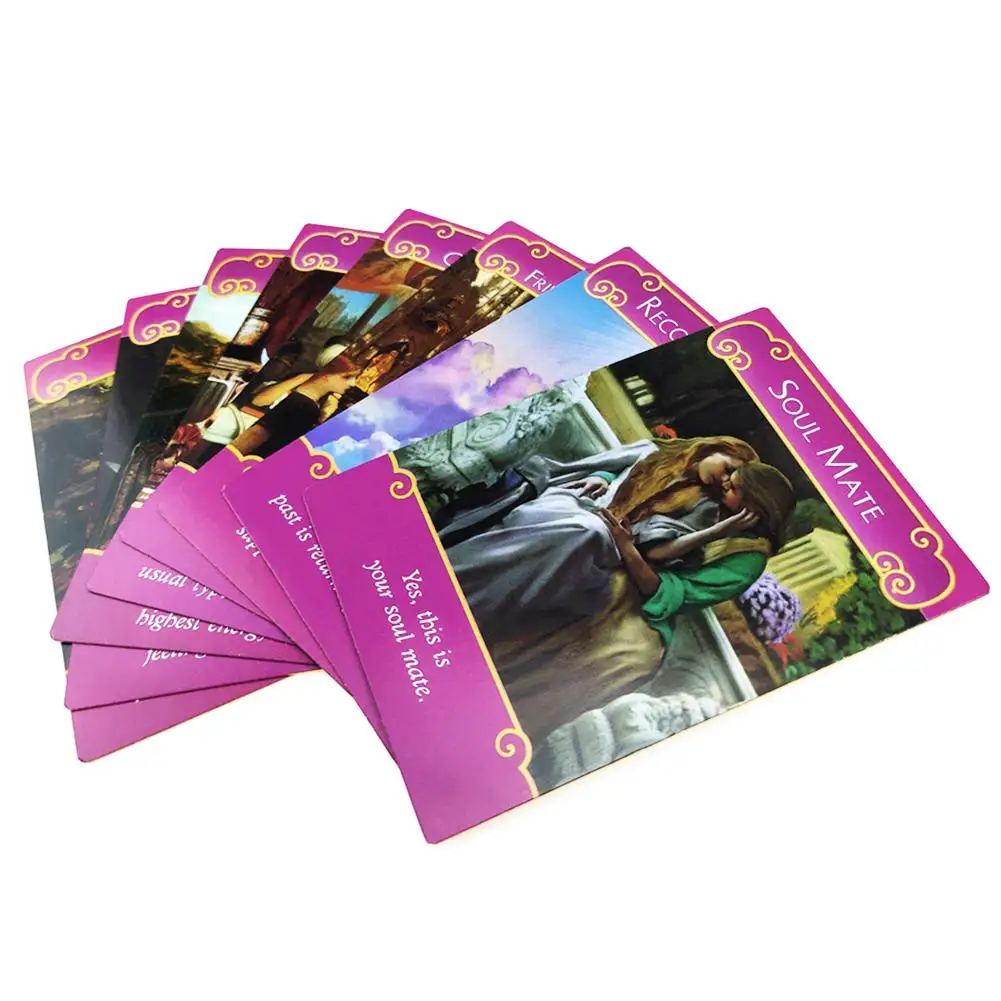 English Romance Angels Oracle Tarot Cards Read Fate Board Game Playing Card Deck Games For Family Party Personal Entertainment